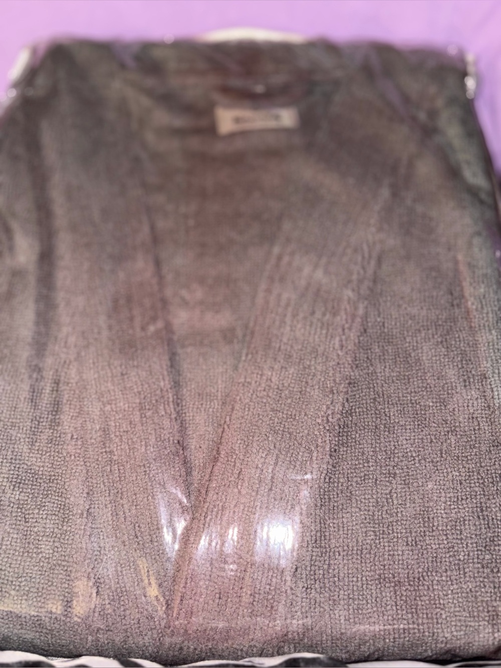 Man’s gray robe